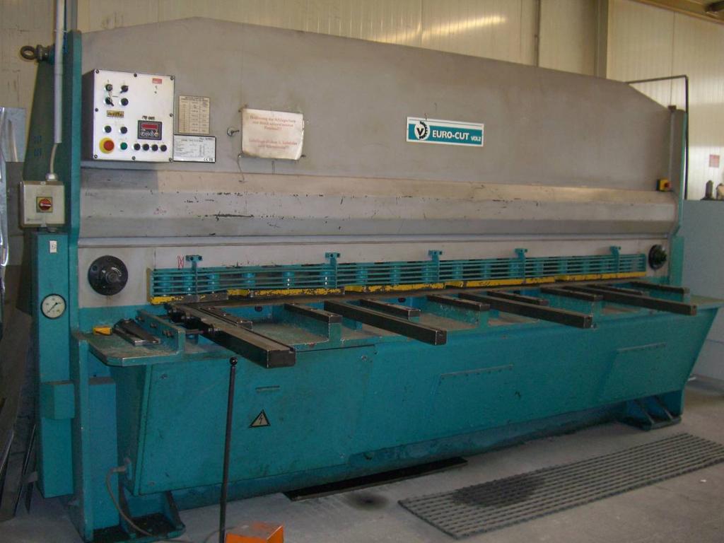 Sheet shere - plate thickness: up