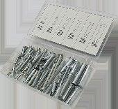 43135 (SAE) & 43137 (Metric) Hydraulic Grease Fitting Assortment 43135 110pc SAE 43137 150pc metric