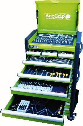 Full drawer extension for easier access to tools Rust and solvent