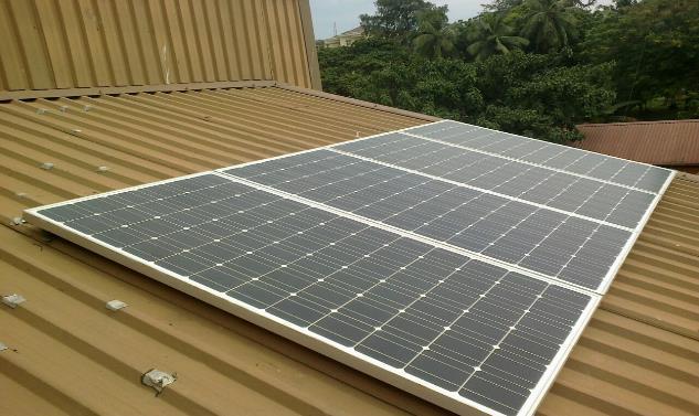 Figure 10: Installed solar panels for