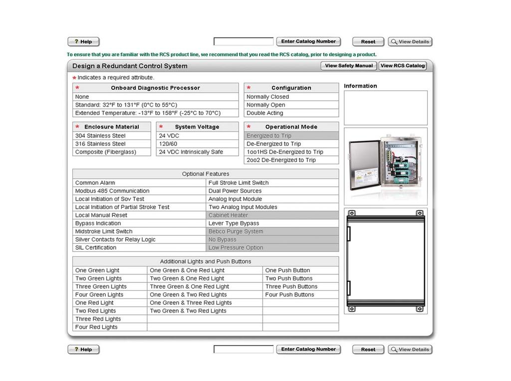 4 ASCO simplified the RCS product selection process with an online catalog number configurator.