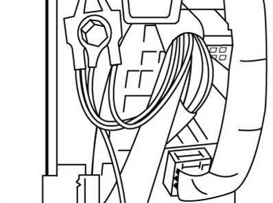 (l) Pull EC harness wires apart approximately 24 inches. (Fig.