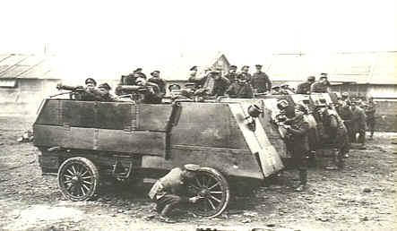 Armored vehicles were already made, but they weren t able to cross