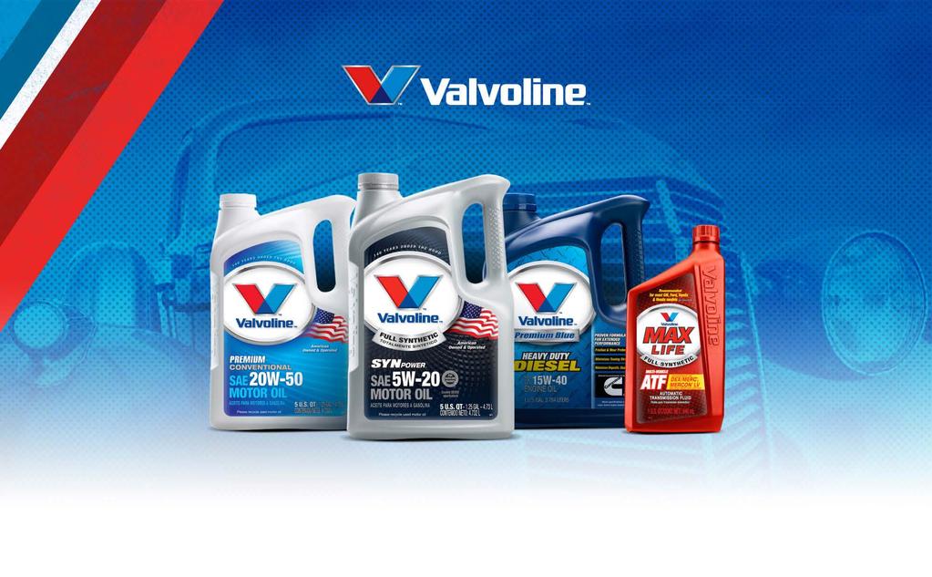 Our Roadmap for Success: Valvoline s Investment Highlights 1 2 3 4 Iconic Brand With Premium Products Unique Multi- Channel Route to Market Strong