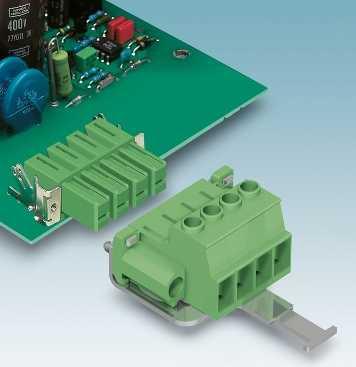 PC 5 series plug-in connectors up to 41 A/10 mm2, pitch 7.62 mm Plugs with screw connection, pin/socket contct Notes: In ccordnce with DIN EN 61984, COMBICON plug-in connectors hve no switching power.
