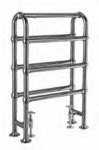 BK RUSSELL WALL MOUNTED WATER HEATED TOWEL RAIL 686 X 154 X 1286 MM 4 BAR