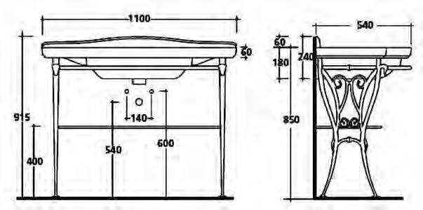 WITH UNDER FRAME COUNTERTOP AND TOWEL-RACK BD-11077.
