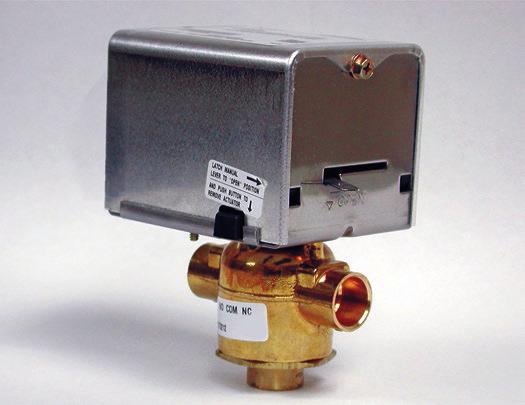 PIPING PACKAGES SPECIFICATIONS TYPICAL 3-WAY, 2-POSITION CONTROL VALVE A 2-position water control valve driven open with spring return (bypass) upon a call for heating or cooling to maintain space