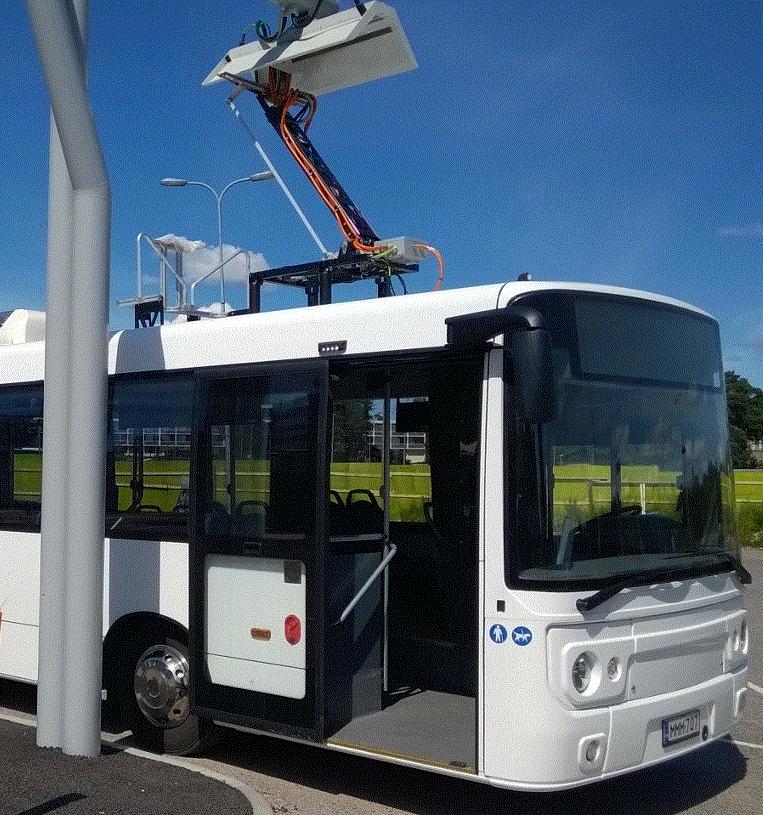 160-240km Electric Bus System 1x 350kW end-stop charging event