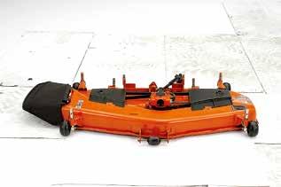 Kubota s baffle structure allows a fine cut, giving you a more