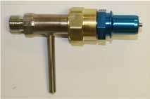 testing of reservoirs with blue male top fill connectors.