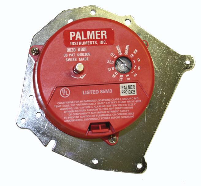 Circular Chart Recorders Pressure & Temperature Recorders Palmer Recorders are available in 8" or 12" models, and come complete with either electric, spring wound, or PC-11 (battery operated) chart