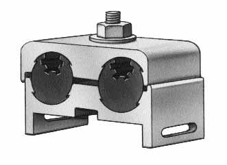 A GUIDE CLAMPS Clamps are used to guide the Optical Ground Wire from the top of the structure to the splice box.