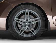 Suitable for 225/45 R17 tyres. A6400ADE04 (5dr + 3dr + Wagon) Alloy wheel kit 17". 17" distinctive 5-double-spoke alloy wheel with refined chrome inlays. Suitable for 225/45 R17 tyres.