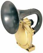 3PA 004 206-04 Compressed-air horn, 2V, 400 Hz 3PA 004 206-0 24V, 400 Hz 3PA 004 206-05 24V, 400 Hz, without approval For vehicles with compressed-air brake systems. With curved trumpet.