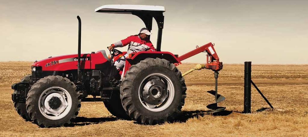 SMOOTH OPERATIONS JXT tractors are designed to run a variety of implements, and their systems handle them all.