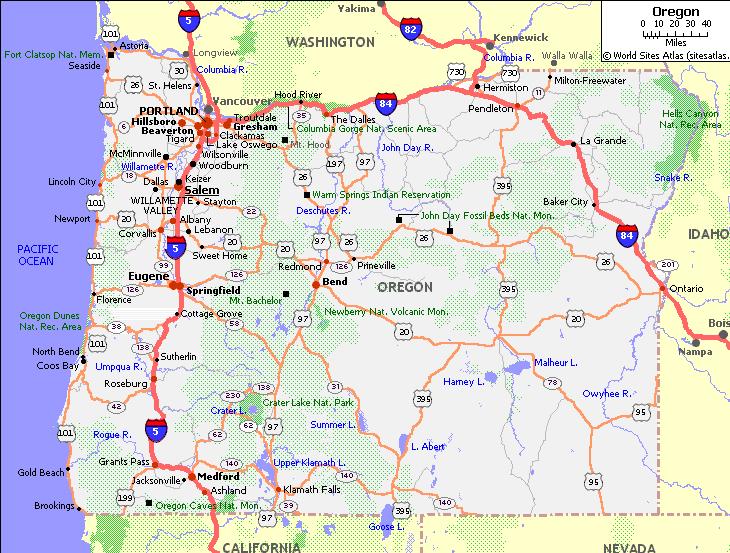 Creation of Zones Charge on miles driven within Oregon by zone Zone 1 =