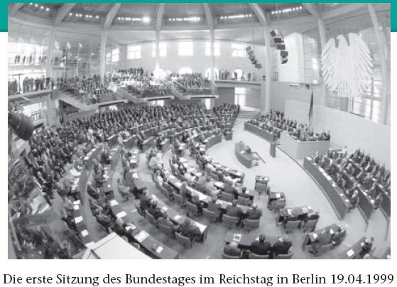 First meeting 19 April 1999 First meeting of the Lower House of the German