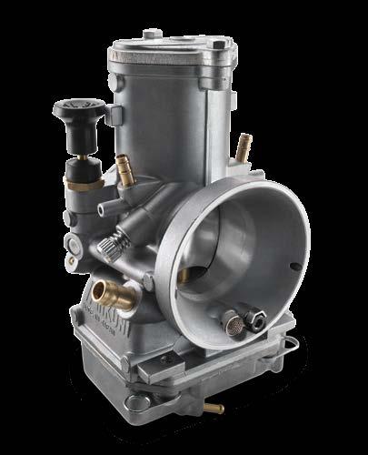 CYLINDER AND PISTON The cylinder features a 54 mm bore. Combined with an innovative power valve design, the 125 cc motor embraces every last horsepower the Teflon coated piston can provide.