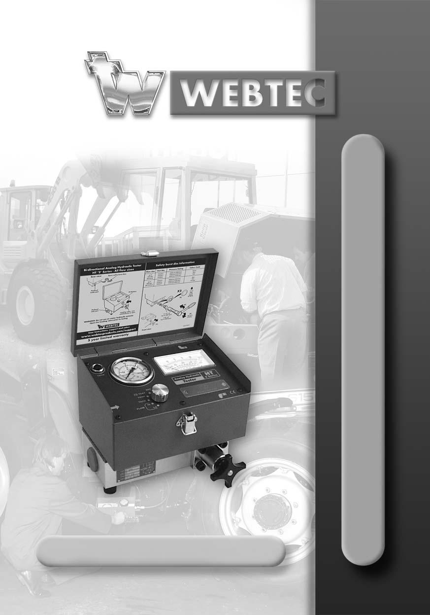 Webtec Products Limited Analog Hydraulic Testers www.