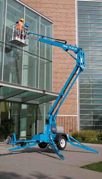 Reach Up, Reach Out The Genie TZ -34/20 has an outstanding working envelope and intuitive controls that allow operators to efficiently reach where they