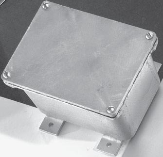 WJB Junction Boxes Flanged for Surface Mounting Weatherproof Watertight Raintight NEMA, 4, 5 Cl. II, Groups E, F, G Cl. III WJB boxes are primarily designed for surface mounting.