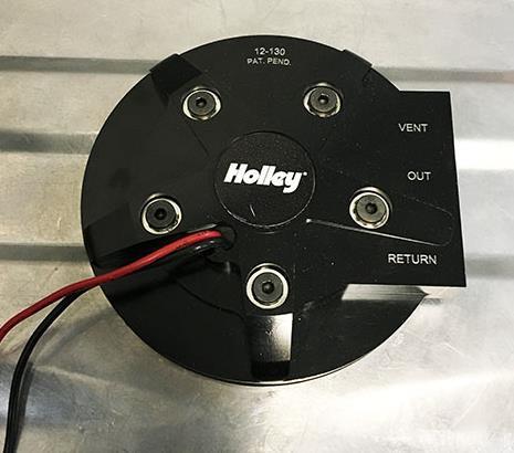 18. Pump Wiring NOTE: You will need a Holley Fuel pump relay kit P/N 12-753 or equivalent 4-wire relay. WARNING! USE A MINIMUM OF 12 GAUGE WIRE.