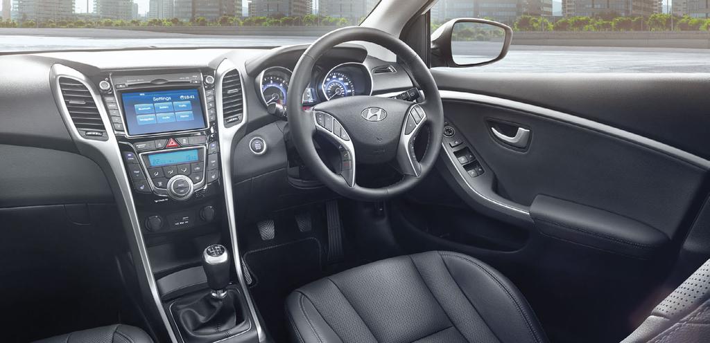 Pure quality from the moment you step inside. The i30 s interior will refine your driving experience, whether that s a business trip, a quick run to the shops or a holiday away.