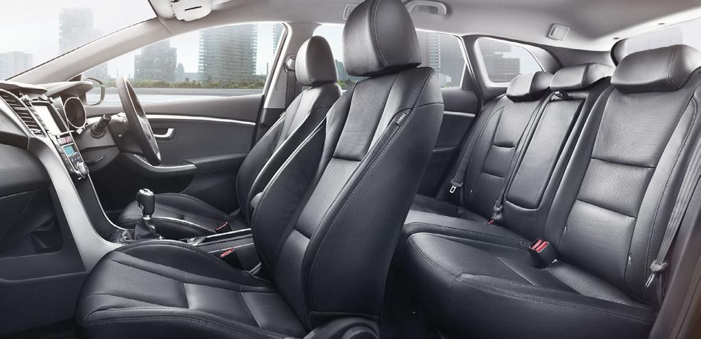 Comfort and convenience, hallmarks of i30 s design. Sleek on the outside and spacious on the inside. i30 is intelligently designed to maximise style and comfort.