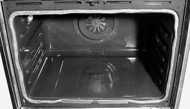 REMOVING THE OVEN DOOR GASKET CAUTION: When you work on the built-in oven, be careful when handling the sheet metal parts.