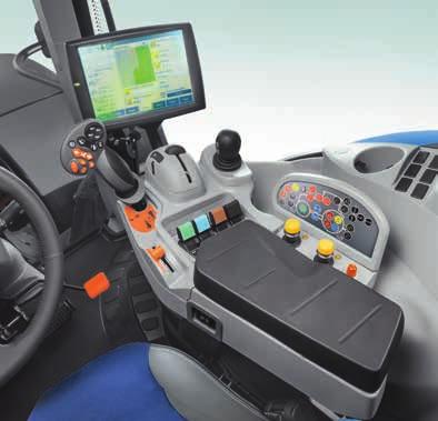 This innovative armrest electronically glides forward or back to adjust to the perfect position for every operator.