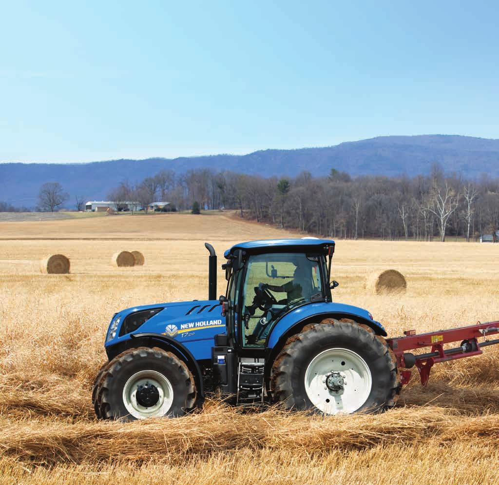 4 5 T7.175, T7.190, T7.210 140 TO 165 ENGINE POWER BIG CHORE VERSATILITY AND POWER Ranging from 140 to 165 horsepower, the new T7.175, T7.190 and T7.