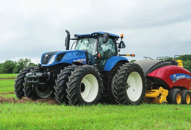8 9 T7.290, T7.315 270 TO 300 ENGINE POWER HIGH-POWERED PERFORMANCE WITH UNMATCHED VERSATILITY The T7 Series is moving up in power with two new models: the T7.290 and T7.315. They are the perfect fit for farming operations that need the power of a large-frame tractor, but the versatility of a medium-frame tractor.
