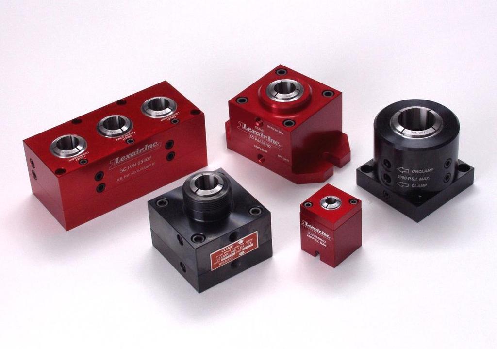 Collet Closers Complete family of stationary collet workholding components that can be utilized individually or grouped