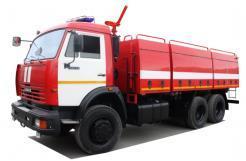 Wheel formula 4х2, 4х4, 6х4, 6х6 Fire Fighting Pump Station Powder extinguishing fire truck is designed to deliver to the fire breakout site a crew of fire fighters,