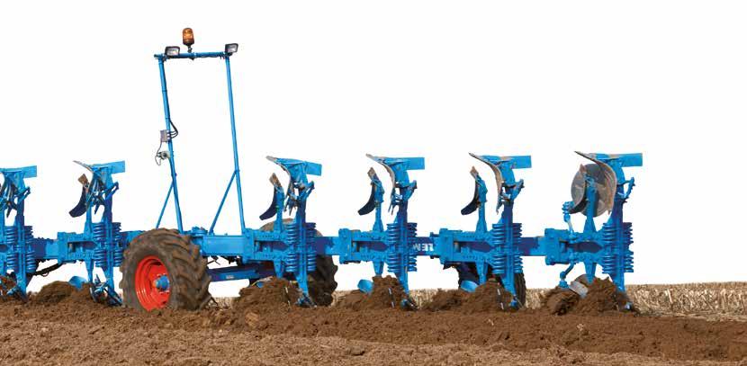 Details for all Conditions Adjustment of the front furrow width The articulated frame Uniform working depth When ploughing in-furrow, the