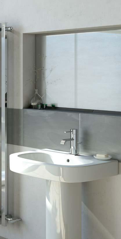 ENLOSURES A winning design that gives you a spacious showering area whilst tucking neatly away in a corner of the room.