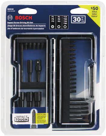Bosch Accessories Sets Impact Tough Screwdriver Bit Sets A full range of individual bits and various sets are available for each range.
