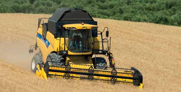 High-Capacity and Varifeed grain headers up to 9.15m are available as well as five, six and eight-row maize headers.