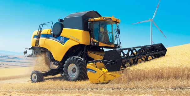 Safety and field efficiency are increased as the traction wheels remain vertical at all times.