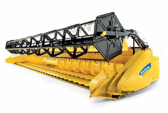 HEAVY-DUTY VARIFEED GRAIN HEADERS ADAPT TO THE CROP To work with the optimum header configuration in any particular crop, the knife position on the Varifeed grain header is adjustable.
