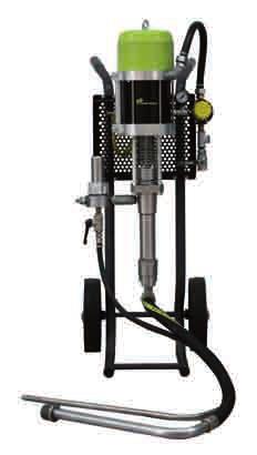 Airless spraying & equipment AiRlESS pumps AIRLESS 40C50 Wb paint pump - stainless steel 1 Recommended for high viscosity products such as water-based and high solid paints. ideal for outputs up to 1.
