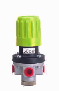 Airless spraying & equipment regulators 1/4" (with grey or red knob), 1/2" and 3/4'' (with red ring) regulators are used on the compressed air lines. ChArACTEriSTiCS Regulator 1/4" 1/2" 3/4'' max.