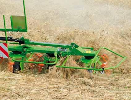 High performance and a quality work WOLAGRI rotary tedders are easy to use and extremely robust for producing excellent quality forage.