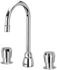 25 GPC water conserving aerator Vandal-resistant, ADA compliant, color-coded handles Z86100-XL Single control metering faucet 3-1/2" integral spout Slow closing metering cartridge.
