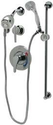 Zurn Temp Gard III Shower with pressure balanced to mixing valve continually maintain a constant temperature for end user satisfaction.