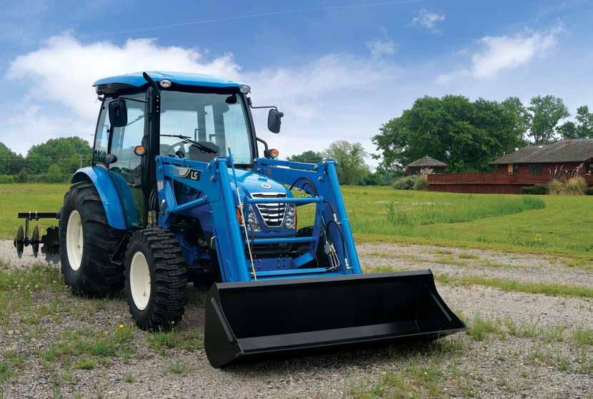 Utility Tractors PREMIUM Tractors STANDARD Tractors IMPLEMENTs Electro-hydraulic turn-up / back-up (optional) When tractor turns around or moves reverse, it automatically lifts the implements keeping
