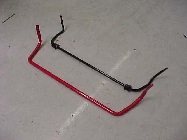 5) With the stock sway bar removed, set your new
