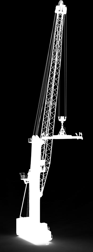 on rails) and the proven mobile harbour crane concept.