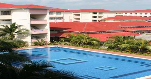 Hotel latihan Anjung Pesona ANJUNG PESONA adalah disediakan sebagai hotel latihan untuk melatih dan menyediakan pelajar dengan keadaan